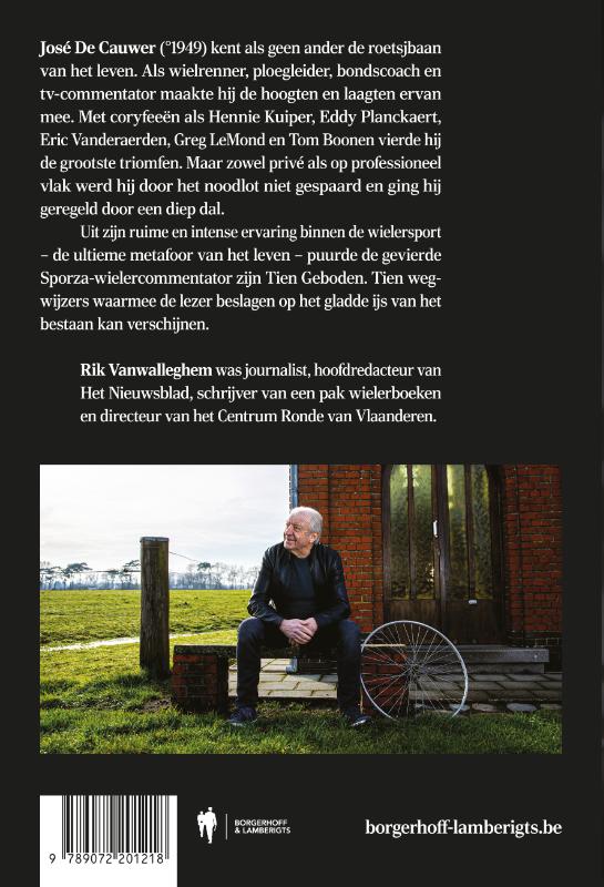 Achterkant van De 10 geboden van José De Cauwer