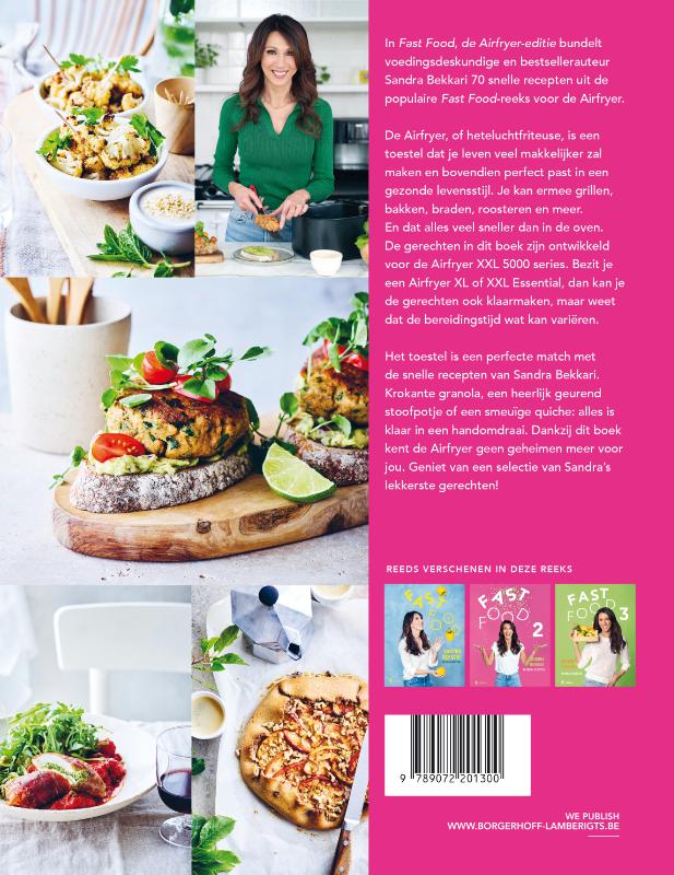 Achterkant van Fast Food, de Airfryer