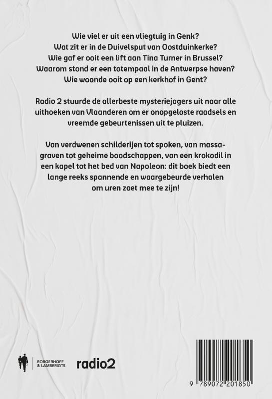 Achterkant van Mysteries van Vlaanderen