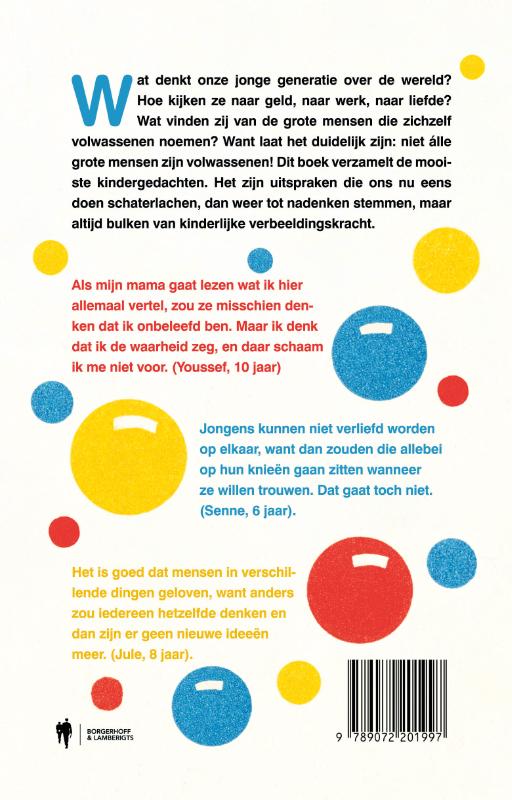 Achterkant van Niet alle grote mensen zijn volwassenen