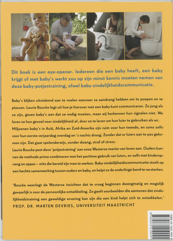 Achterkant van Je baby op het potje