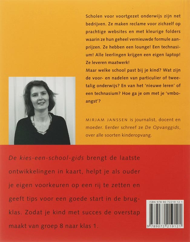 Achterkant van De kies-een-school-gids