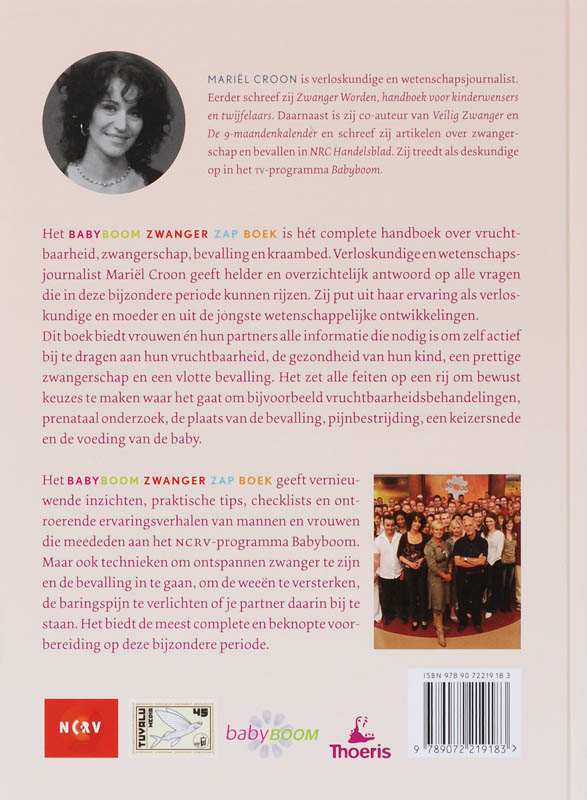 Achterkant van Babyboom Zwanger zap Boek