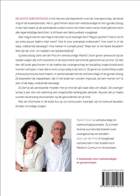 Achterkant van De grote geboortegids