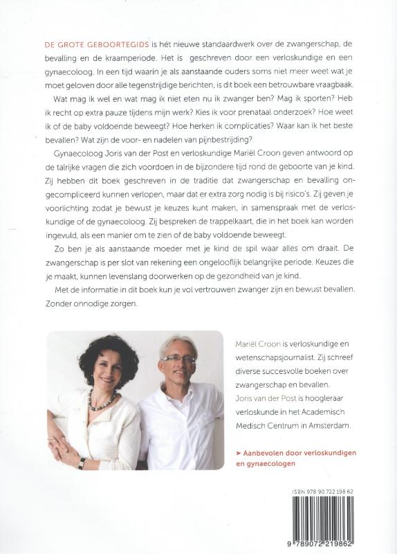 Achterkant van De grote geboorte gids
