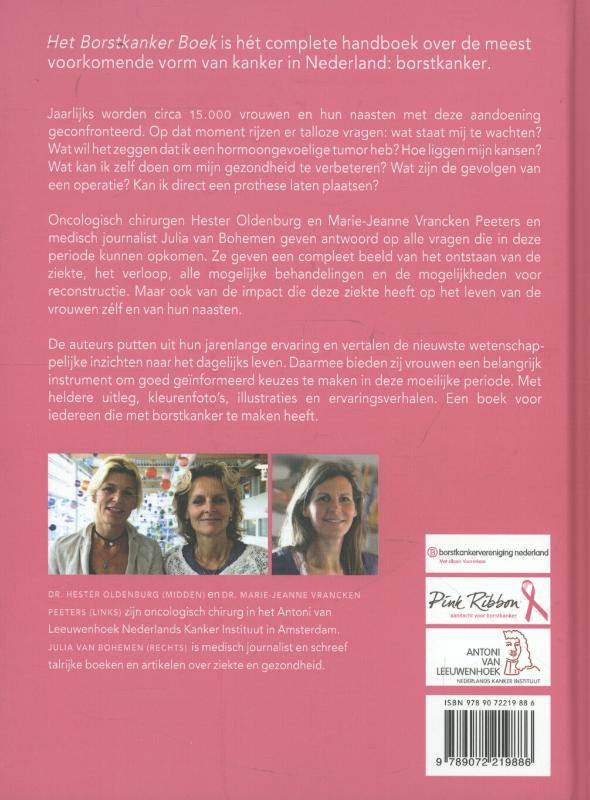 Achterkant van Het borstkankerboek