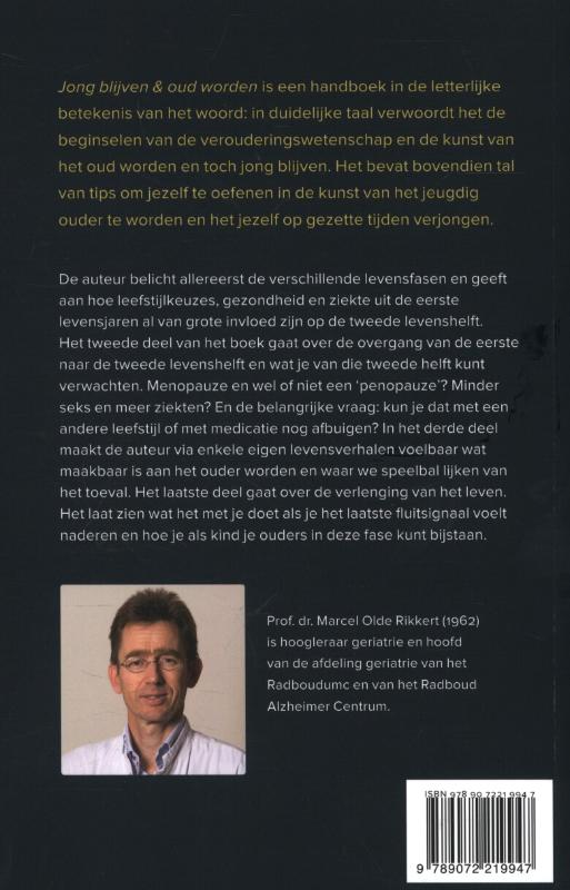 Achterkant van Jong blijven & oud worden
