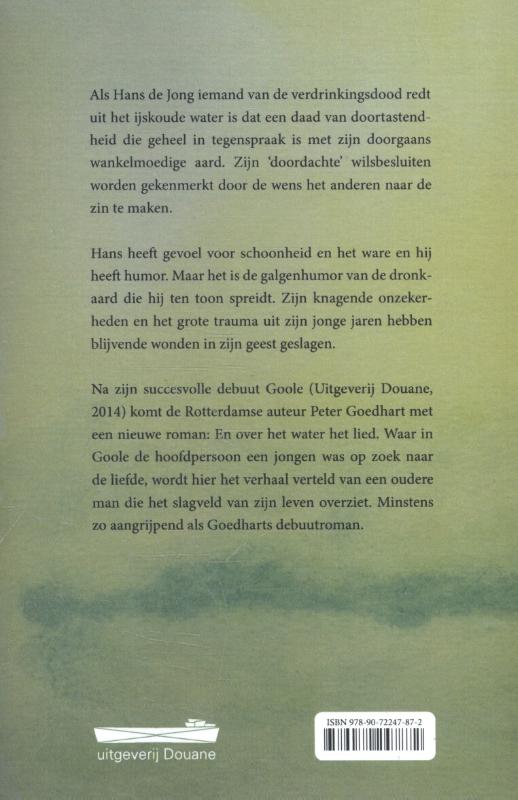 Achterkant van En over het water het lied