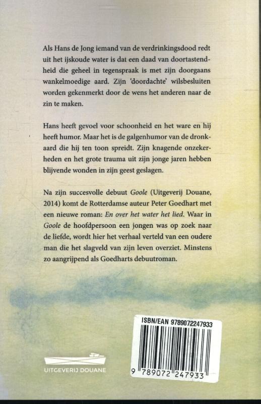 Achterkant van En over het water het lied