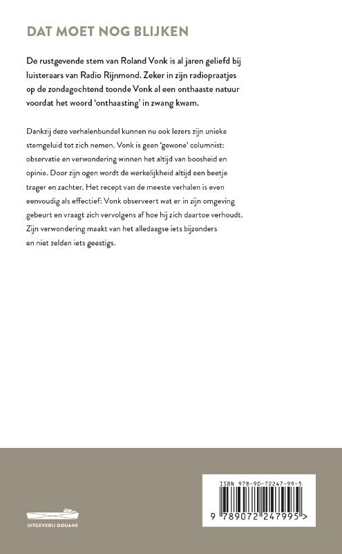 Achterkant van Dat moet nog blijken