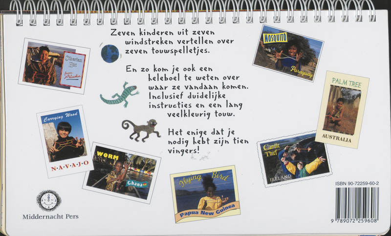 Achterkant van Touwspelletjes uit de hele wereld