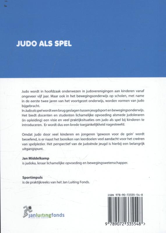 Achterkant van Judo als spel