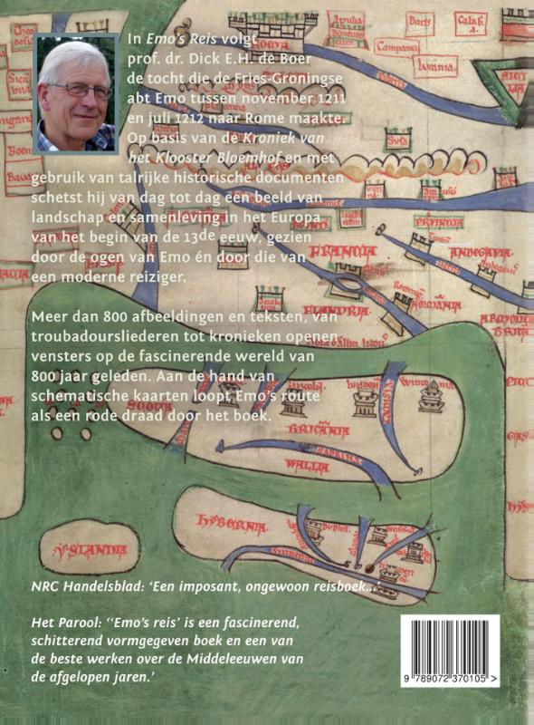 Achterkant van Emo's Reis