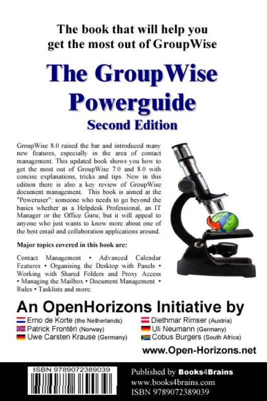 Achterkant van The GroupWise Powerguide, Second Edition
