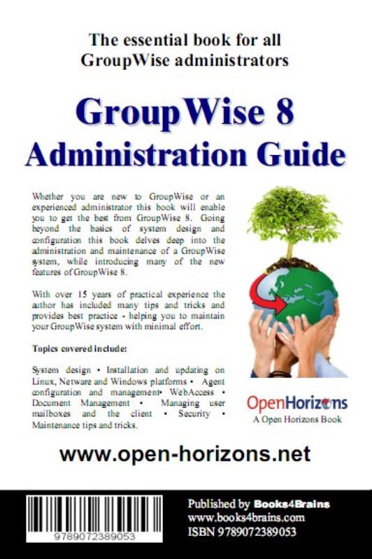Achterkant van GroupWise 8 Administration Guide