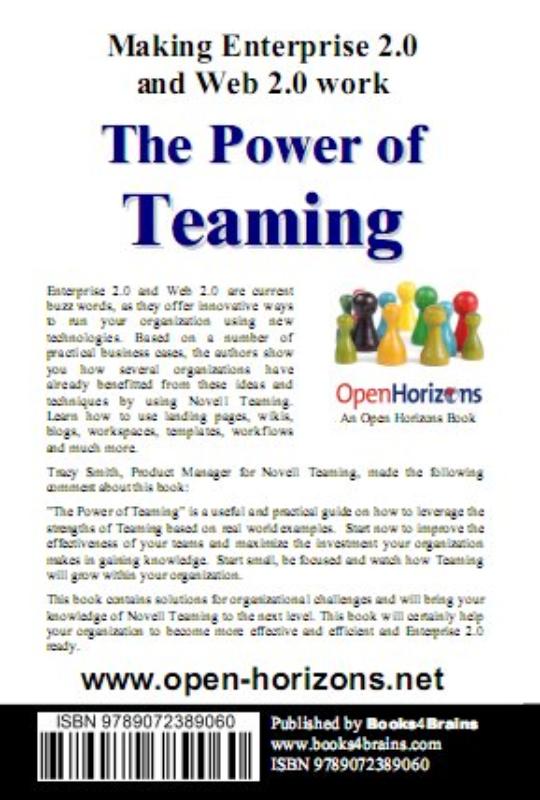 Achterkant van The Power of Teaming
