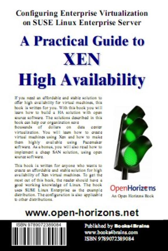 Achterkant van A Practical Guide to XEN High Availability