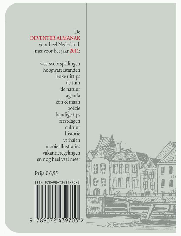 Achterkant van Deventer Almanak 2011