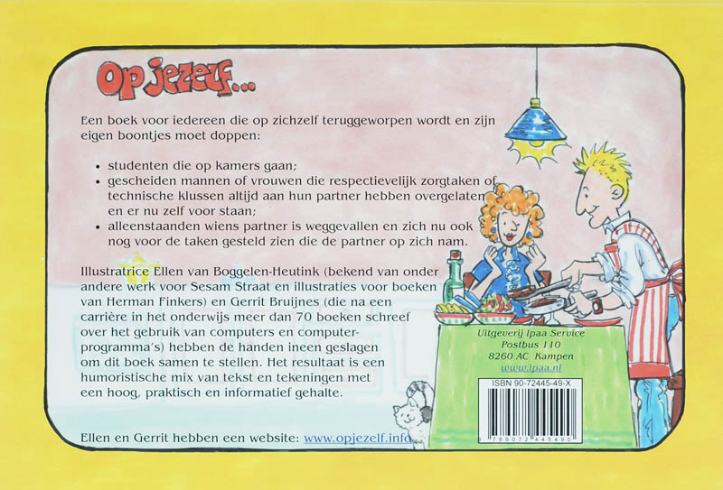 Achterkant van Op jezelf