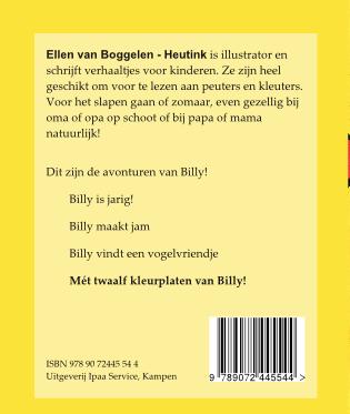 Achterkant van De avonturen van Billy Beer