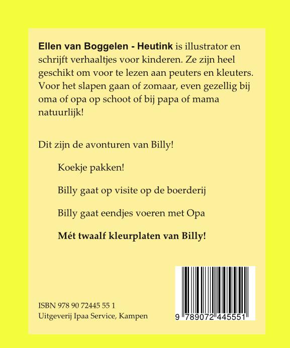 Achterkant van De avonturen van Billy Beer