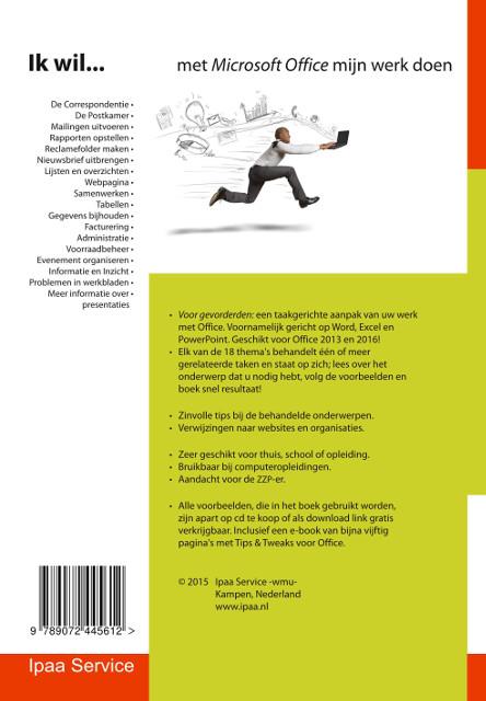 Achterkant van Ik wil... met Microsoft Office mijn werk doen