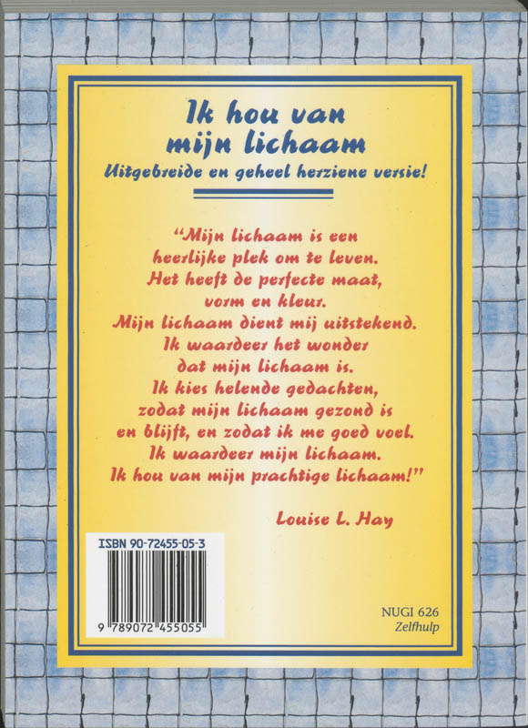 Achterkant van Ik hou van mijn lichaam