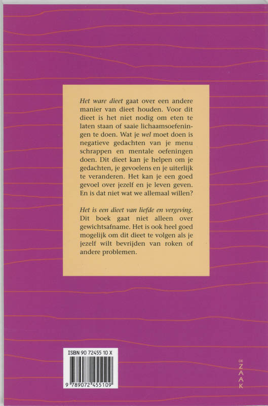 Achterkant van Het ware dieet