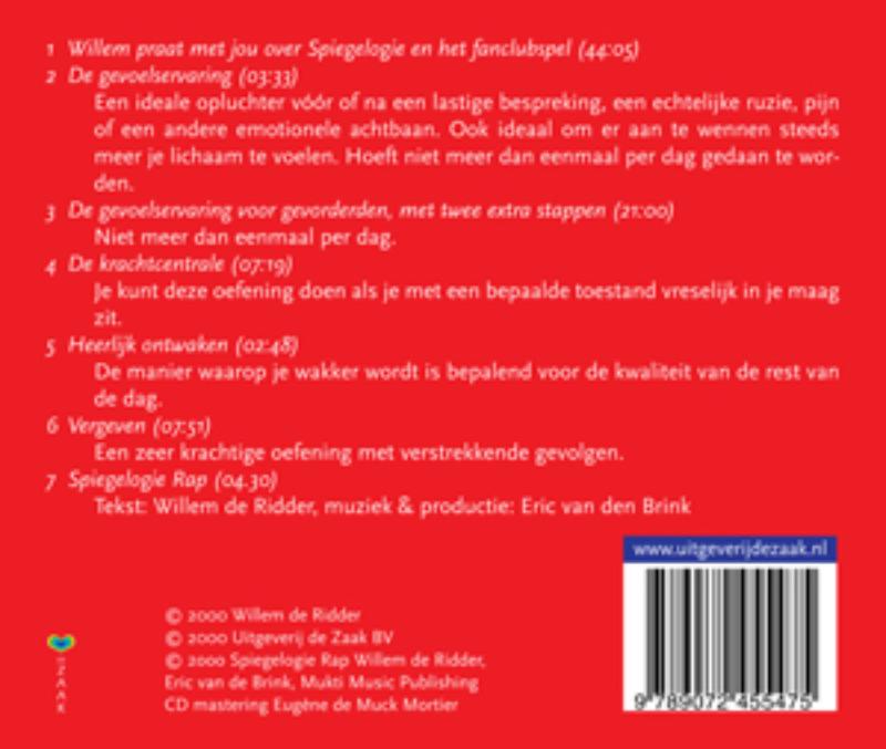 Achterkant van De spiegelogie CD