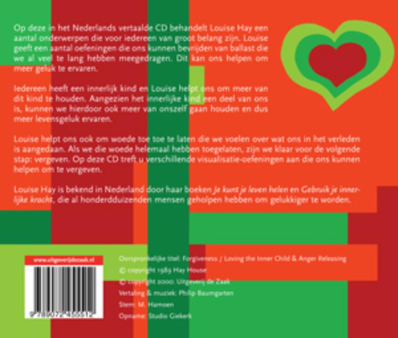 Achterkant van Het innerlijke kind, woede loslaten en vergeven