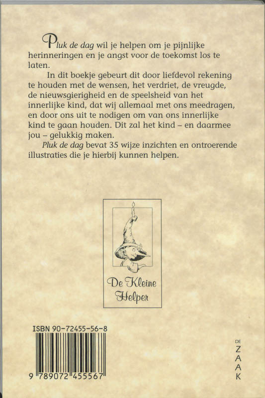 Achterkant van Pluk de dag!