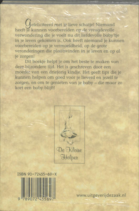 Achterkant van Hoera, een baby!