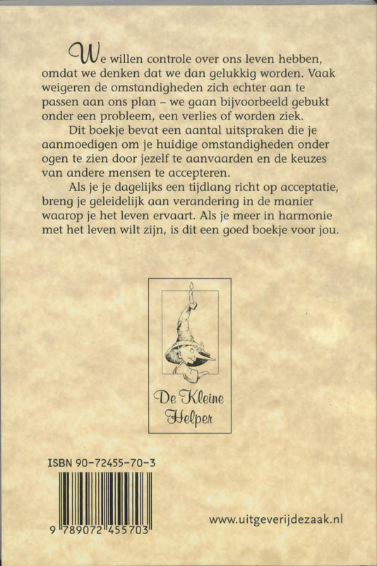 Achterkant van Acceptatie