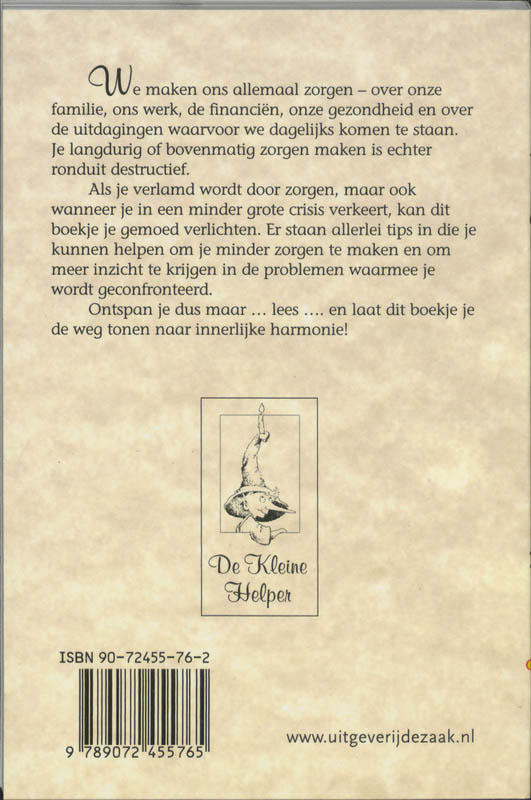 Achterkant van Verlicht je zorgen