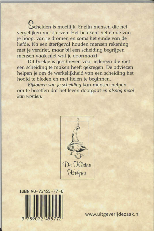 Achterkant van Bijkomen van je scheiding