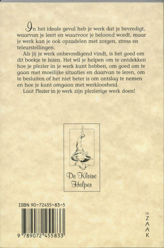 Achterkant van Plezier in je werk