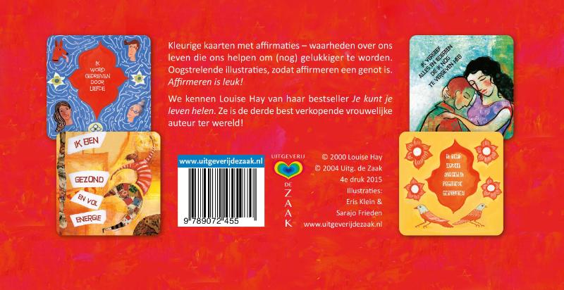 Achterkant van Affirmatiekaarten