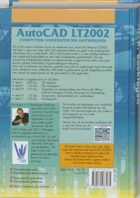 Achterkant van AutoCAD LT2002