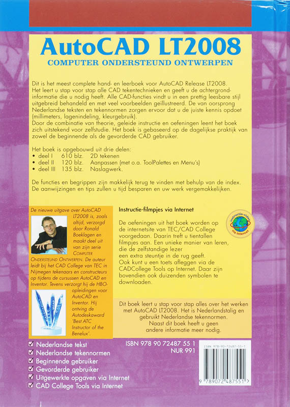 Achterkant van AutoCAD LT2008