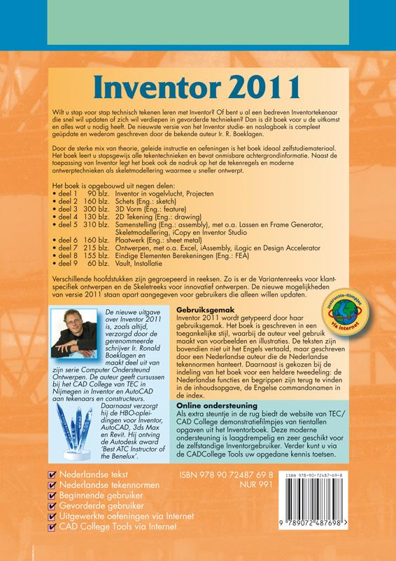 Achterkant van Inventor 2011