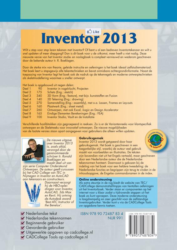 Achterkant van Inventor 2013