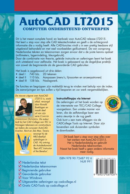 Achterkant van AutoCAD LT2015