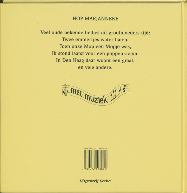 Achterkant van Hop Marjanneke