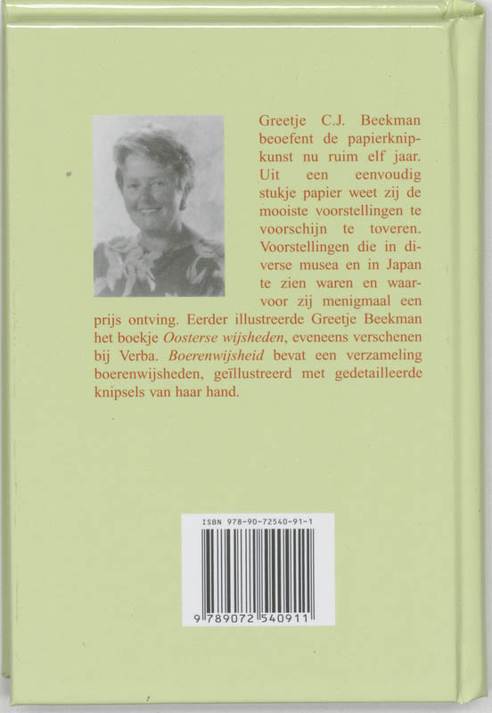 Achterkant van Boerenwijsheid