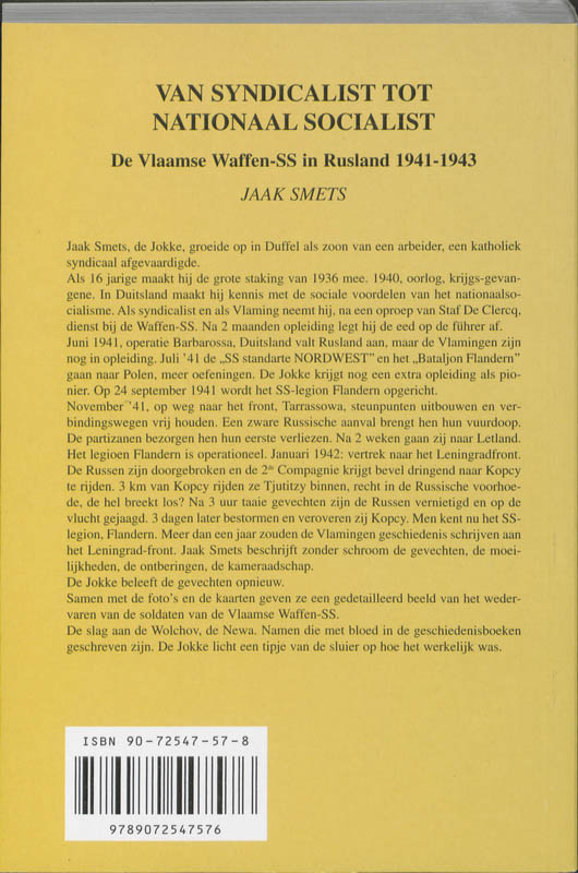 Achterkant van Van syndicalist tot nationaal socialist