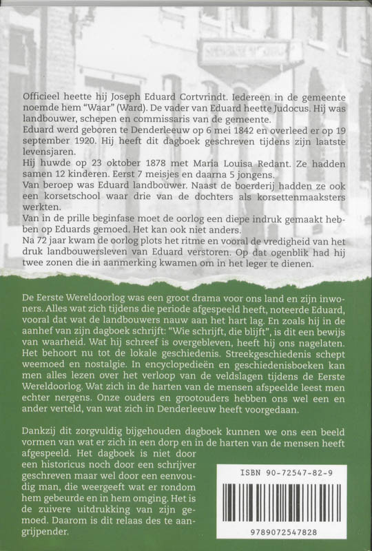 Achterkant van Denderleeuw tijdens de Eerste Wereldoorlog