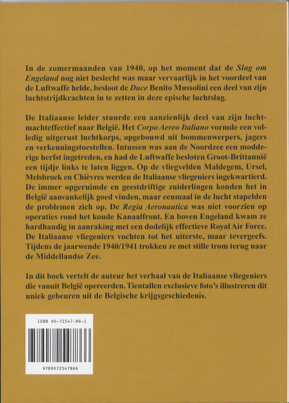 Achterkant van Corpo Aero Italiano