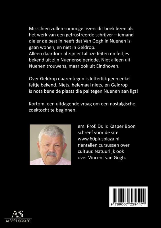 Achterkant van Vincent van Gogh, Eindhoven Nuenen Geldrop
