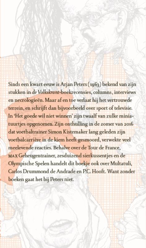 Achterkant van Het goede wil niet winnen