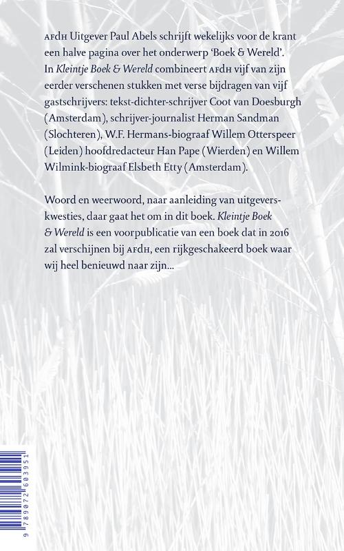 Achterkant van Kleintje – Boek & Wereld